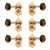 Waverly Guitar Tuners with Dark Tortoise Knobs for Solid Pegheads, Gold, 3L/3R