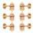 Waverly High Ratio Guitar Tuners with Butterbean Knobs for Solid Pegheads, Gold, 3L/3R