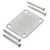Neck Mounting Plate, Relic Chrome, with screws