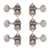 Waverly High Ratio Guitar Tuners with Vintage Oval Knobs for Solid Pegheads, Relic nickel, 3L/3R