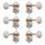 Waverly Guitar Tuners with Vintage Oval Knobs for Solid Pegheads, Nickel, 3L/3R
