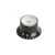 Top Hat Bell Reflector Knob, Black Tone, coarse knurled for Alpha