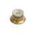 Top Hat Bell Reflector Knob, Relic Gold Volume, fine knurled for CTS