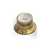 Top Hat Bell Reflector Knob, Gold Tone, fine knurled for CTS