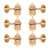Waverly High Ratio Guitar Tuners with Butterbean Knobs for Solid Pegheads, Gold, 3L/3R