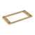 Metal Humbucker Mounting Rings for Flat Bodies, Gold, low tapered