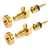 Schaller S-Locks, Gold, Set of 2