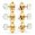 Golden Age Classical Guitar Tuners, Gold with pearloid knobs