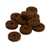 Strap Button Felt Washers - 10 Pack, Brown