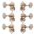 Waverly Guitar Tuners with Engraved Knobs for Solid Pegheads, Nickel, 3L/3R
