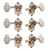 Waverly Guitar Tuners with Butterbean Knobs for Slotted Pegheads, Nickel, 3L/3R