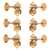 Waverly Guitar Tuners with Engraved Knobs for Slotted Pegheads, Gold, 3L/3R