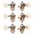 Waverly Guitar Tuners with Ivoroid Knobs for Slotted Pegheads, Nickel, 3L/3R