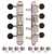 Kluson 4-On-Plate Supreme Series A-style Mandolin Tuners, Nickel