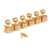 Kluson 6-In-Line Supreme Series Tuners, Staggered Safeti Post, Gold