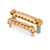 TonePros LPS02 Tune-o-matic Bridge and Tailpiece Set, Gold, Un-notched