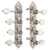 Waverly F-style Mandolin Machines with Pearl Knobs, Bright nickel
