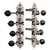 Waverly F-style Mandolin Machines with Ebony Knobs, Bright nickel