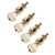 Rickard Cyclone High Ratio Tuning Pegs for Banjo with Ivoroid Knobs, Set of 4, Gold