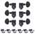 Kluson 3+3 Locking Revolution Series E-Mount Tuners, Matte Black