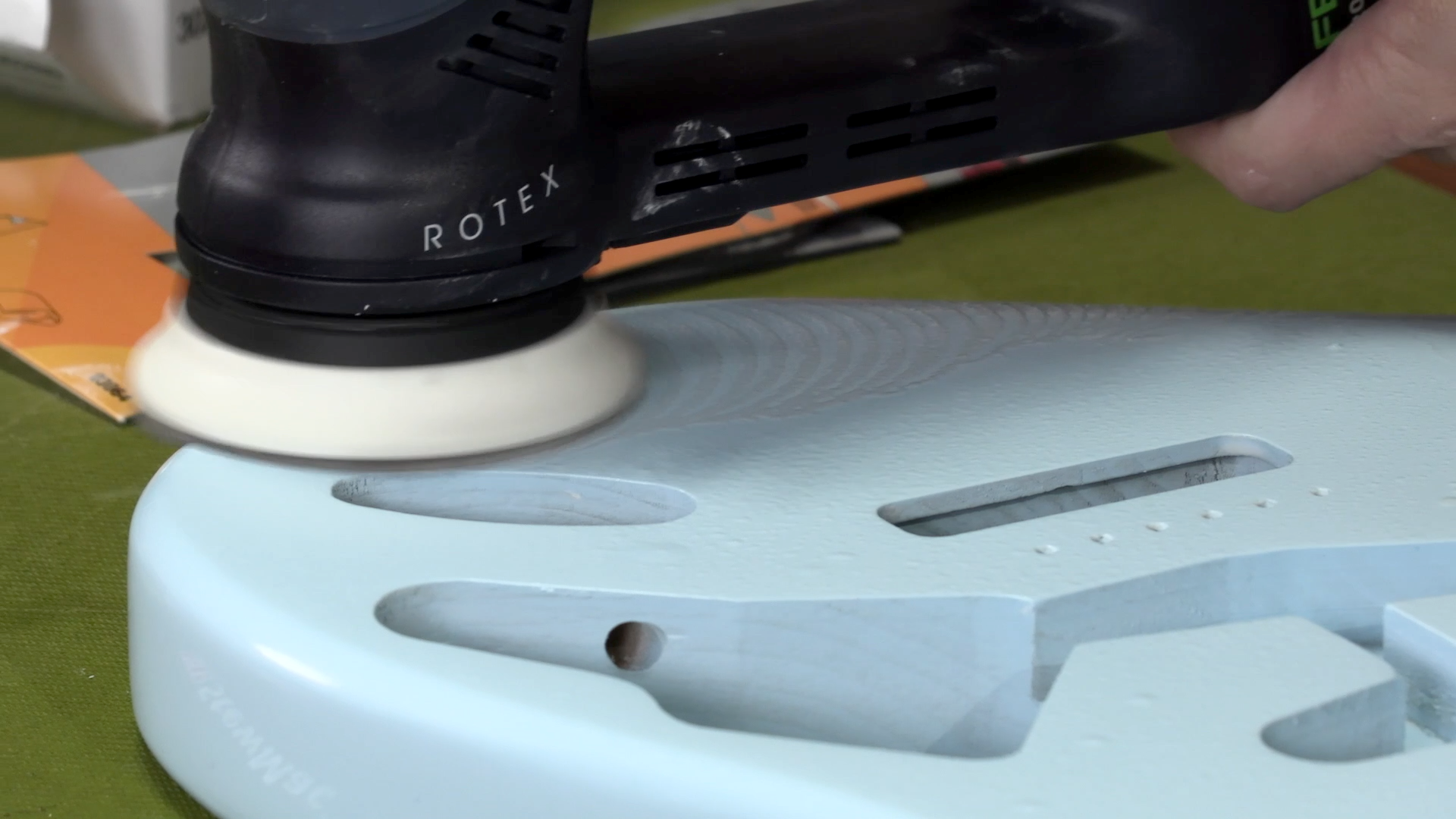 Finishing with 1,200 grit sandpaper