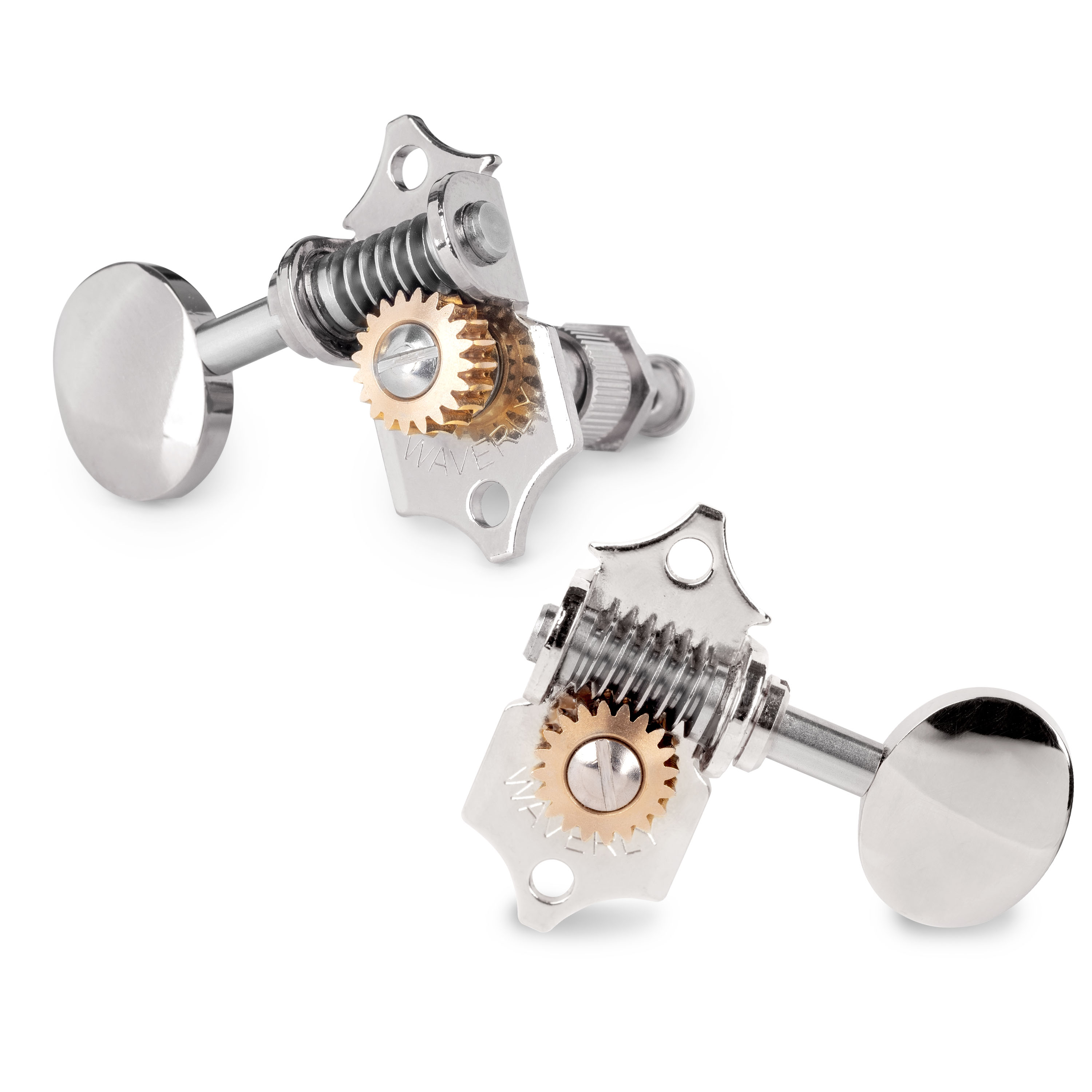 Waverly High Ratio Guitar Tuners with Vintage Oval Knobs for Solid Pegheads StewMac