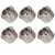 10.5mm Round Conversion Bushings, Nickel, set of 6