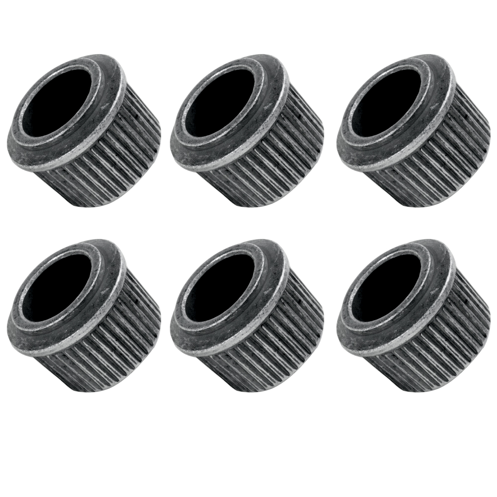 10.5mm Round Conversion Bushings, Relic nickel, set of 6 10.5mm Round Conversion Bushings, Relic nickel, set of 6