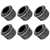 10.5mm Round Conversion Bushings, Relic nickel, set of 6