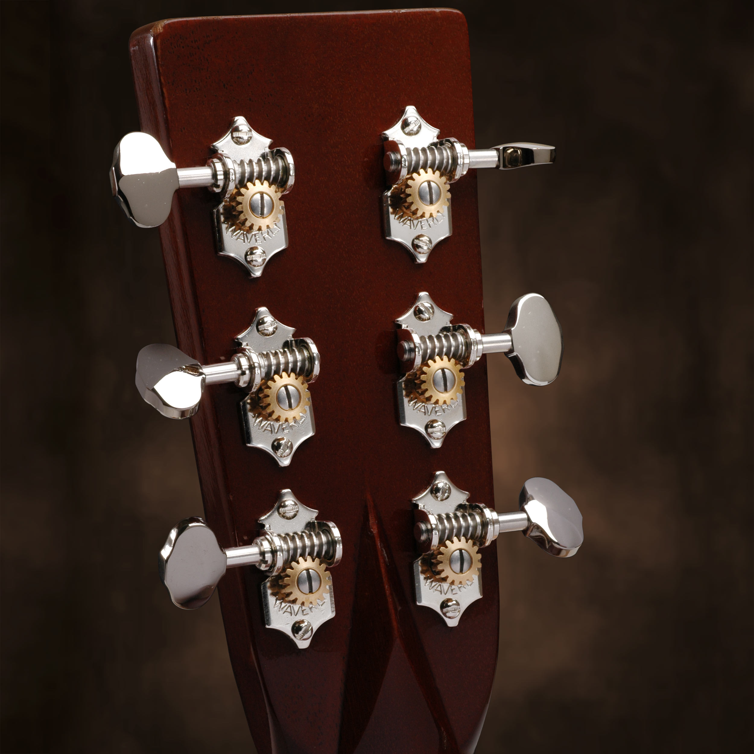 Waverly guitar tuners with ebony knobs