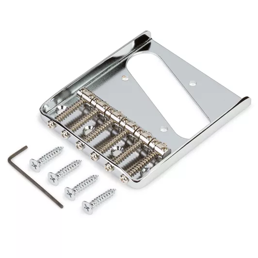 Telecaster Bridge Types Traditional 6-Saddle Bridge For Telecaster - StewMac