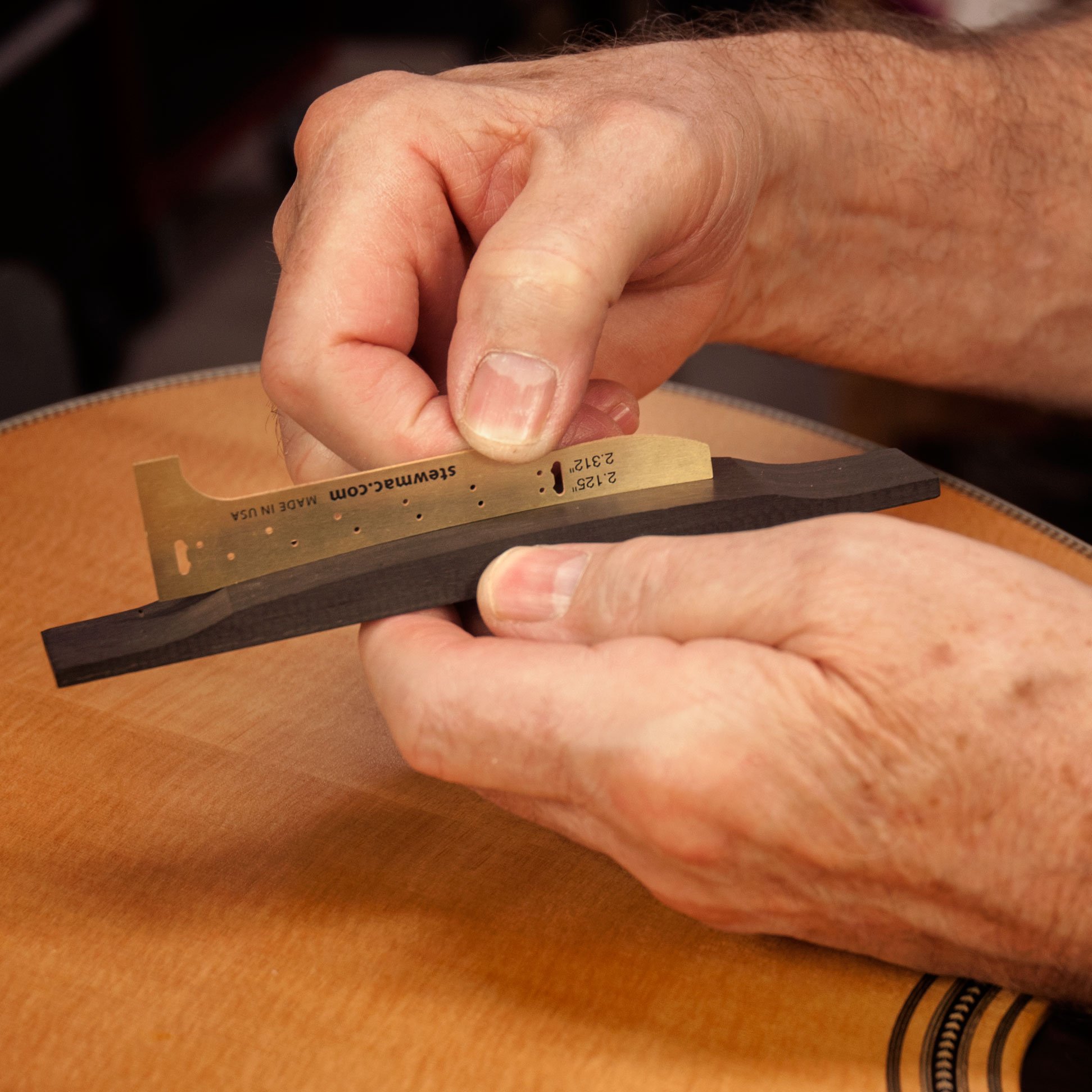 Acoustic Guitar Bridge Template - StewMac