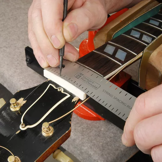 Diy String Distnce Ruler String Spacing Rule - StewMac