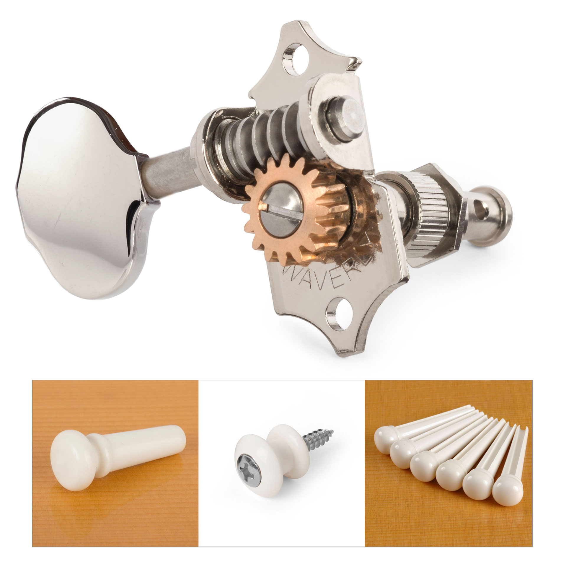 Waverly Butterbean Anniversary Collection in White, Nickel Set Waverly Butterbean Anniversary Collection in White, Nickel Set