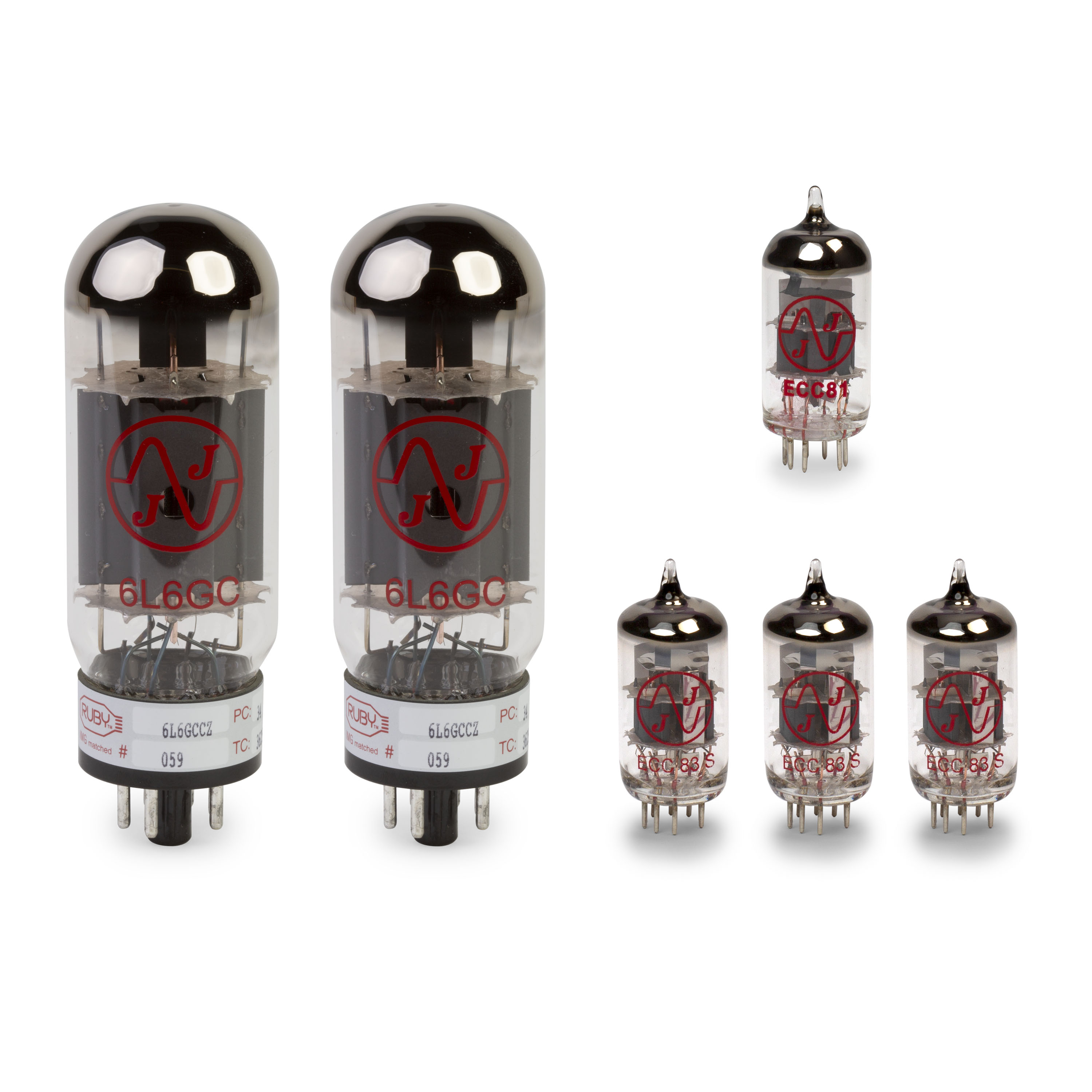 Fender Bassman 50 Watt Tube Set with Matched Power Tubes