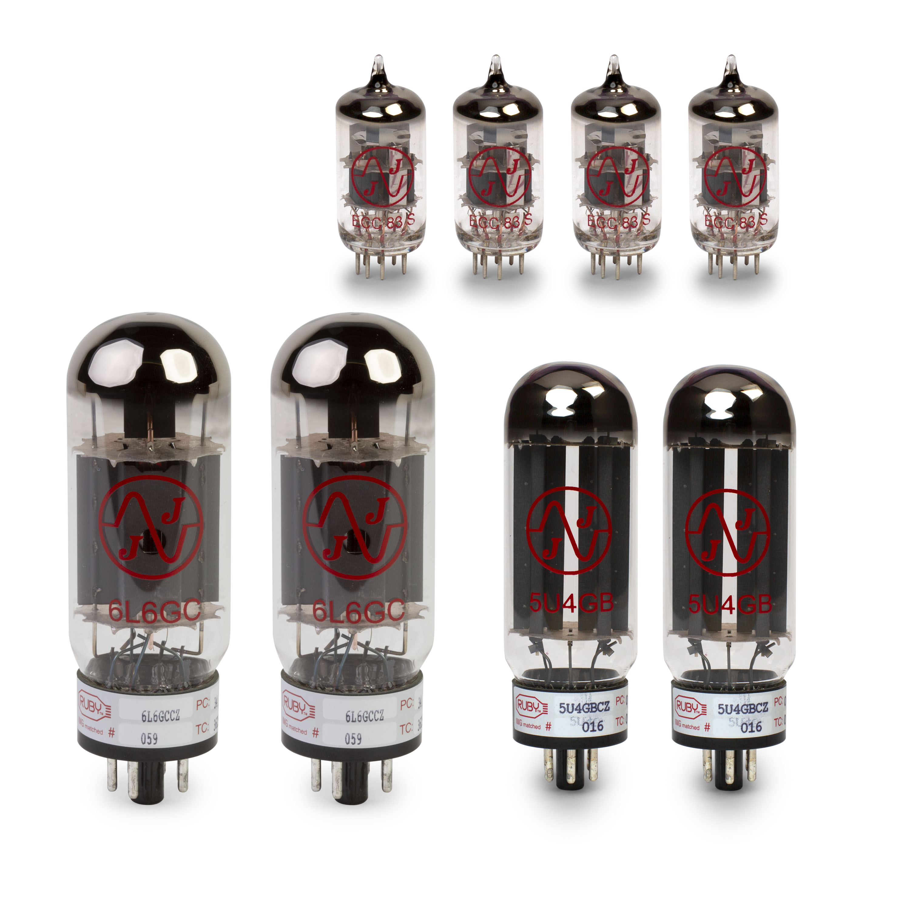 Fender '57 Twin Reissue Tube Set with Matched Power Tubes