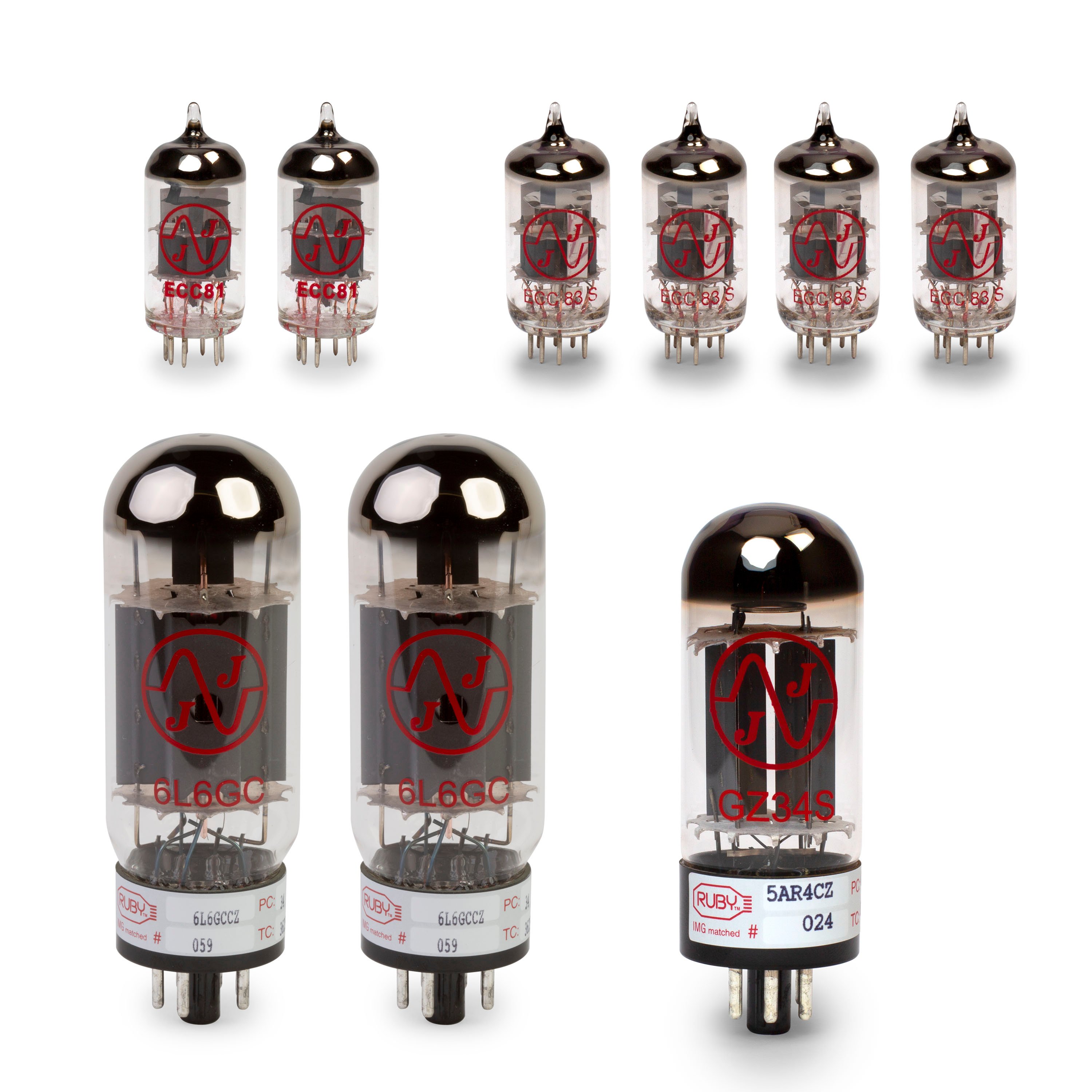 Fender Vibroverb Tube Set with Matched Power Tubes