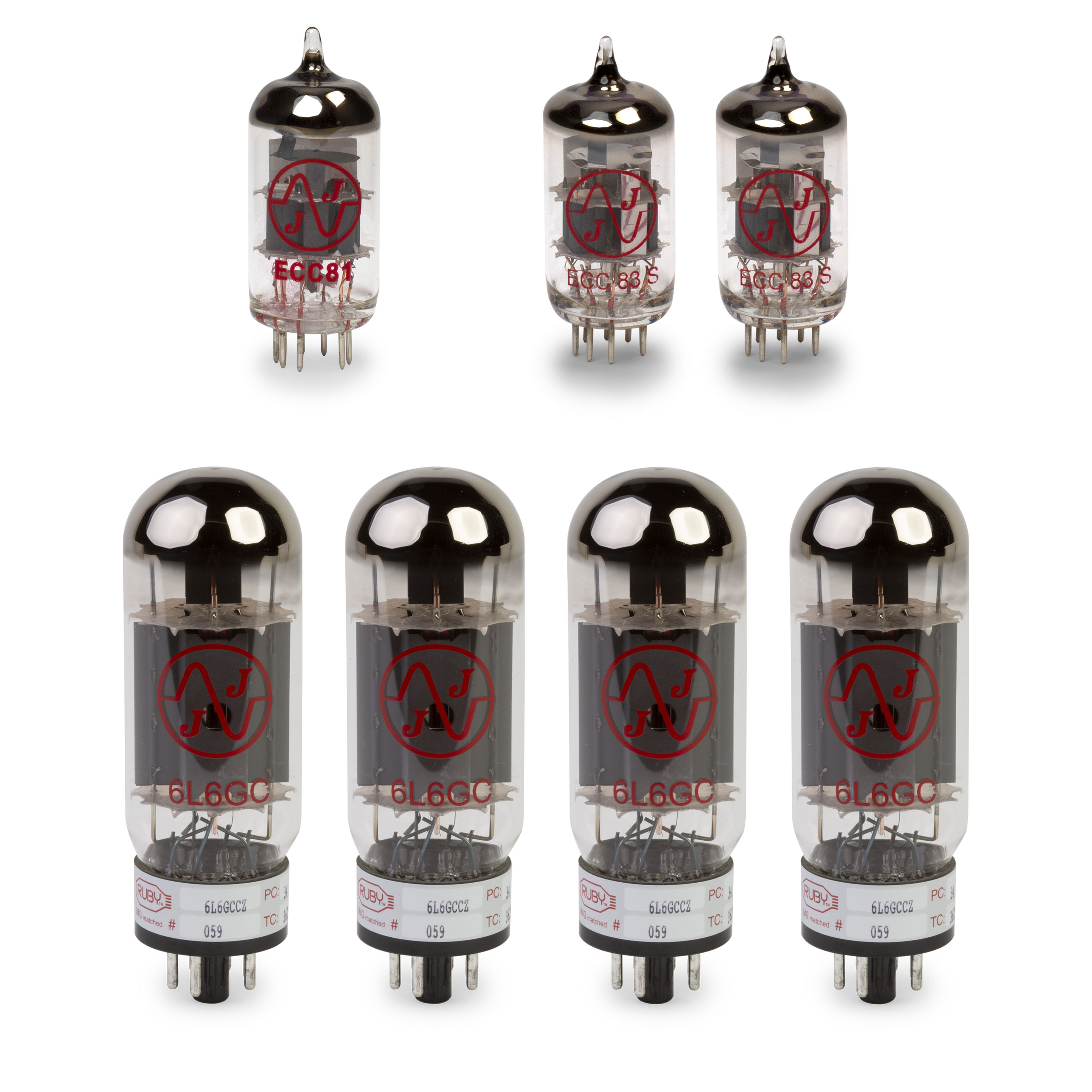 Fender Bassman (100 Watt) Tube Set with Matched Power Tubes