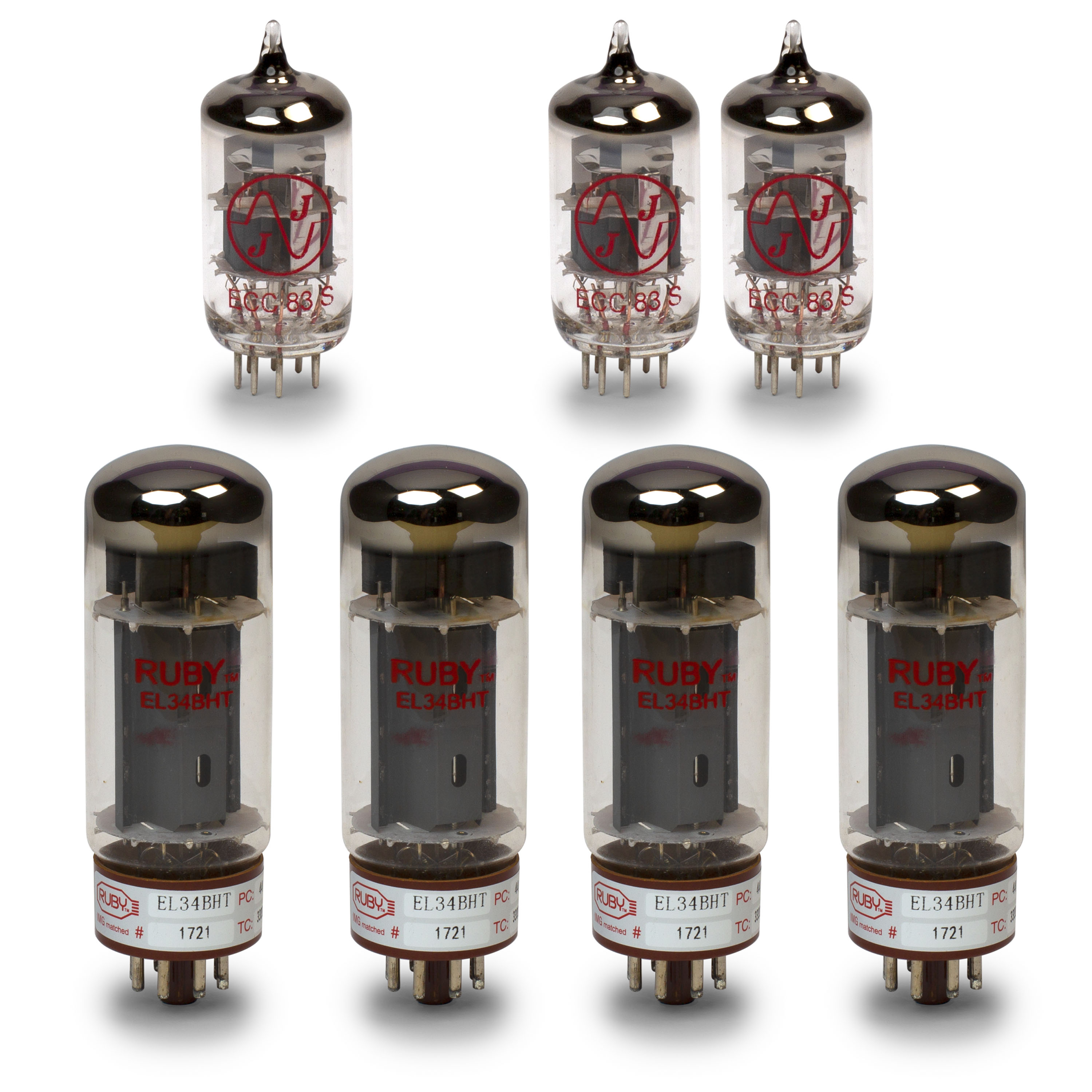 Marshall JCM 800 1959 100 Watt Tube Set with Matched Power Tubes