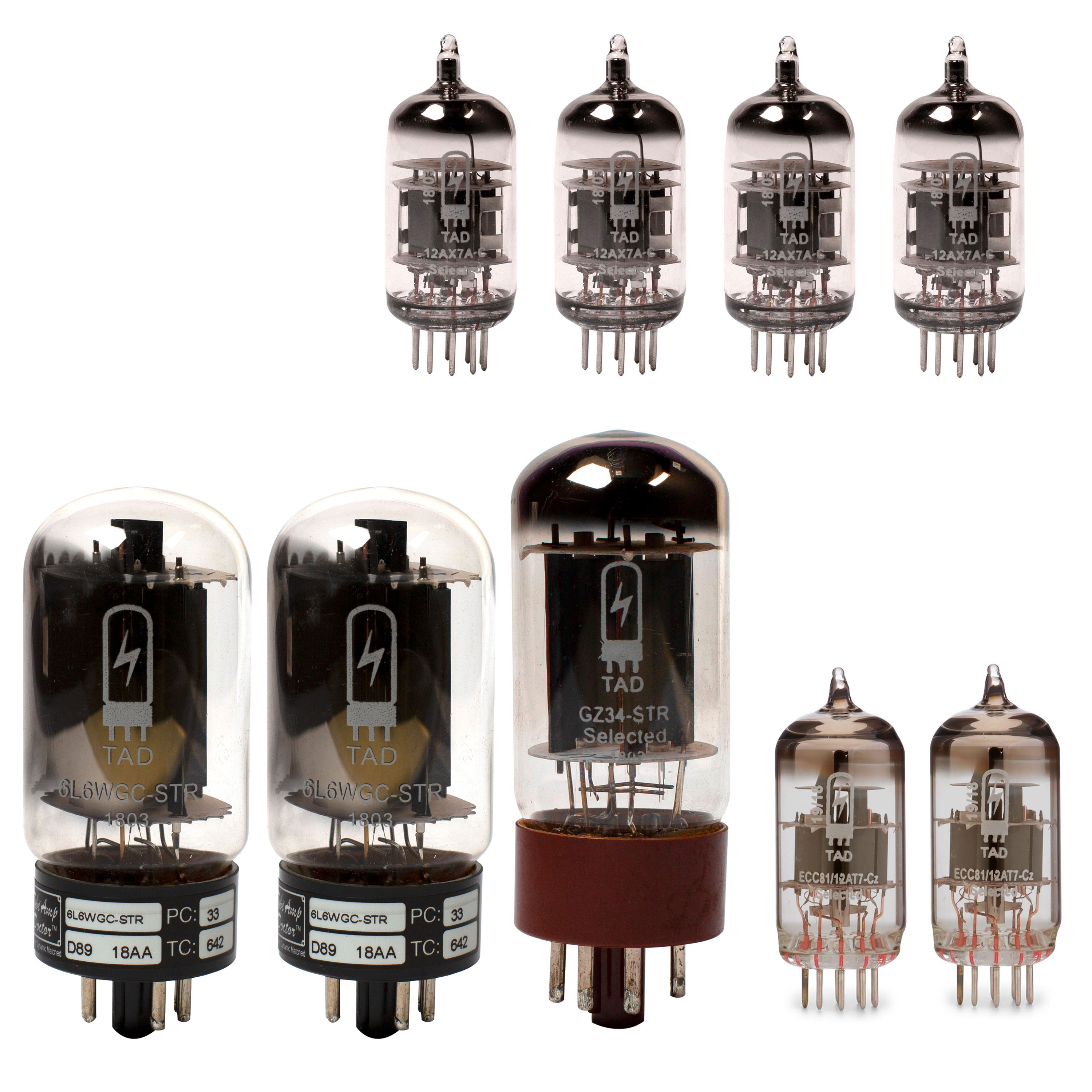 Fender Vibroverb TAD Tube Set with Matched Power Tubes