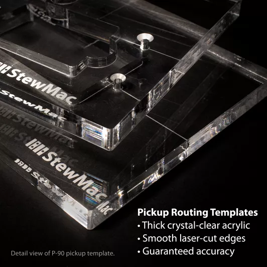 Control Cavity Router Template Pickup and Control Cavity Routing Templates Complete Set - StewMac