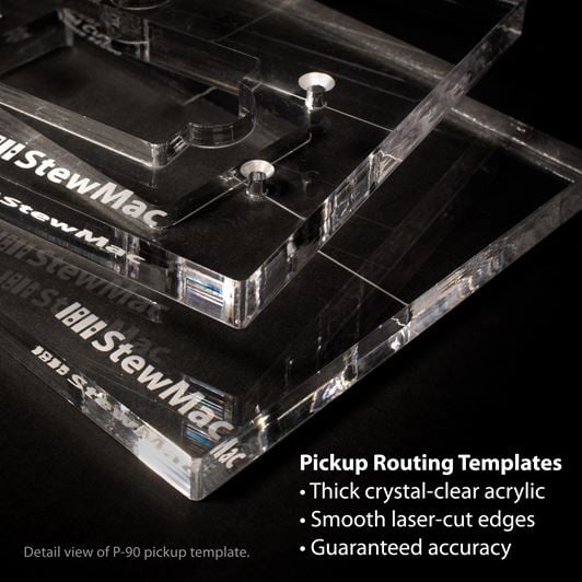 Pickup and Control Cavity Routing Templates Complete Set StewMac