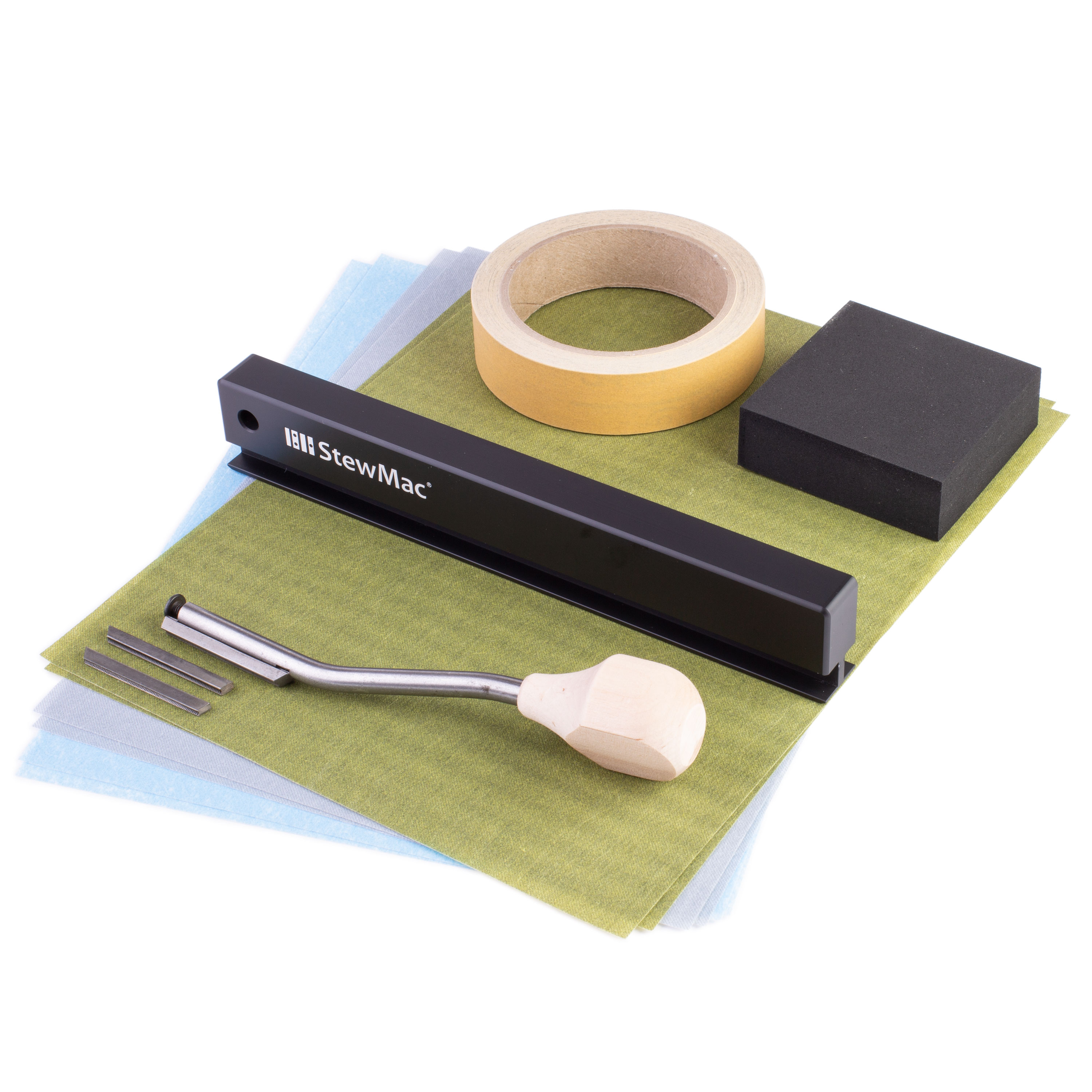 Fret Level Dress Tool Set from StewMac. StewMac