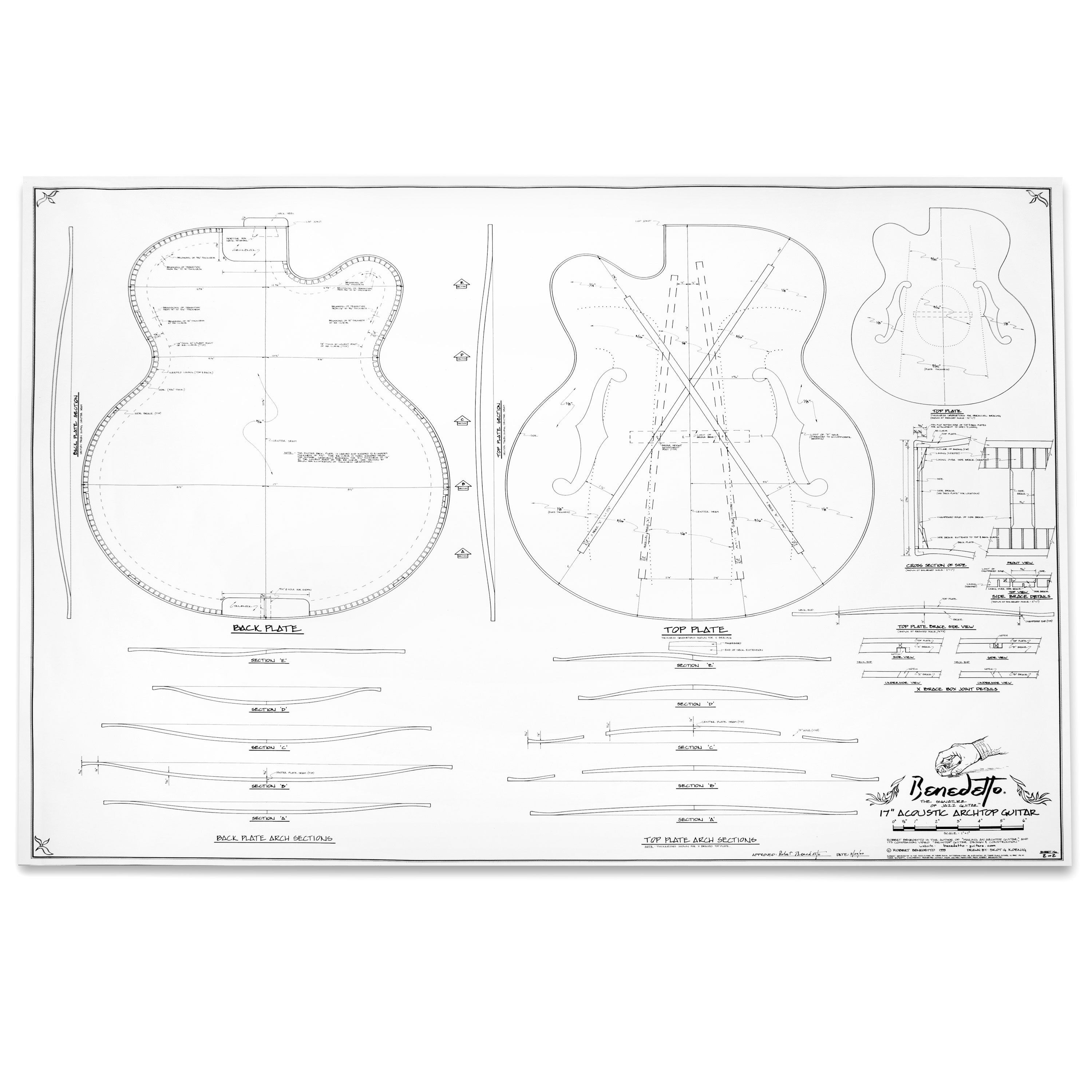 Benedetto Archtop Plans