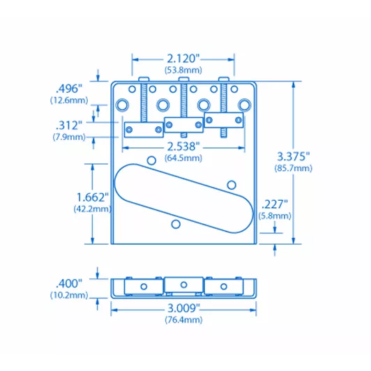 Telecaster Bridge Types Traditional 3-Saddle Bridge for Telecaster - StewMac
