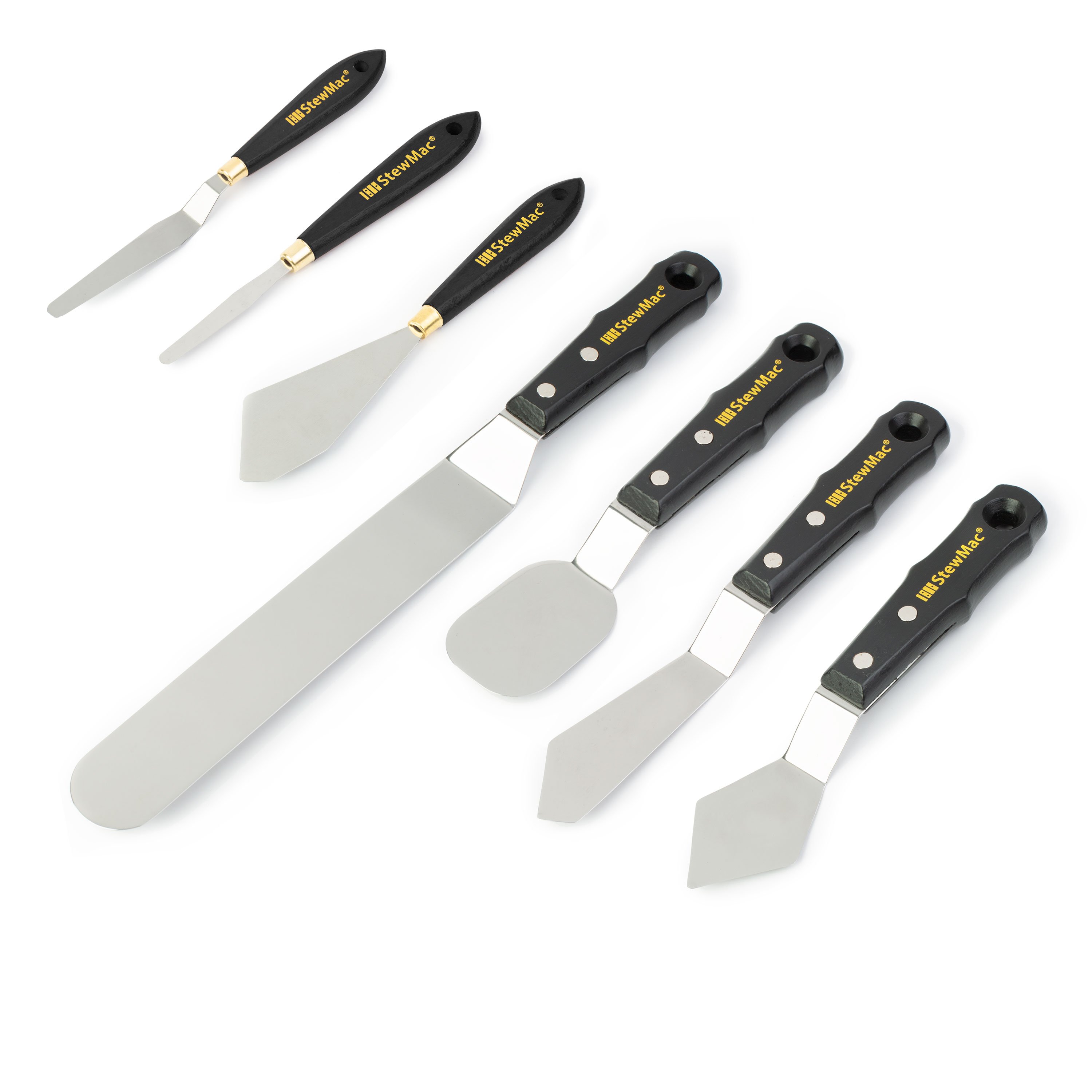 7 Pieces Large Painting Knives Stainless Steel Spatula Palette