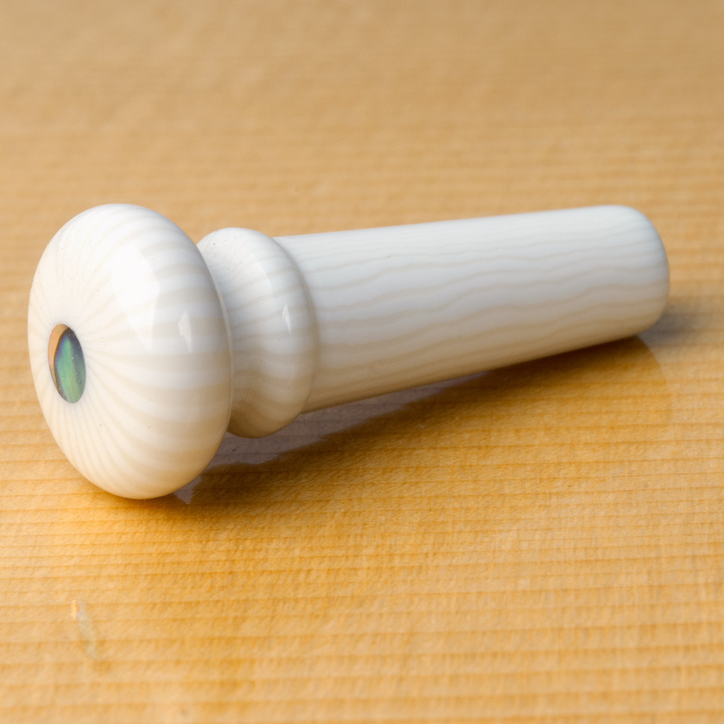 Waverly Ivoroid Endpin with Abalone Inlay
