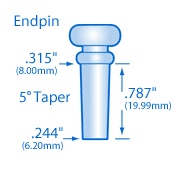 Waverly Ebony Endpin