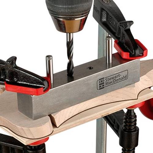 StewMac Guitar Tuner Drill Jig, 3-in-line StewMac Guitar Tuner Drill Jig, 3-in-line