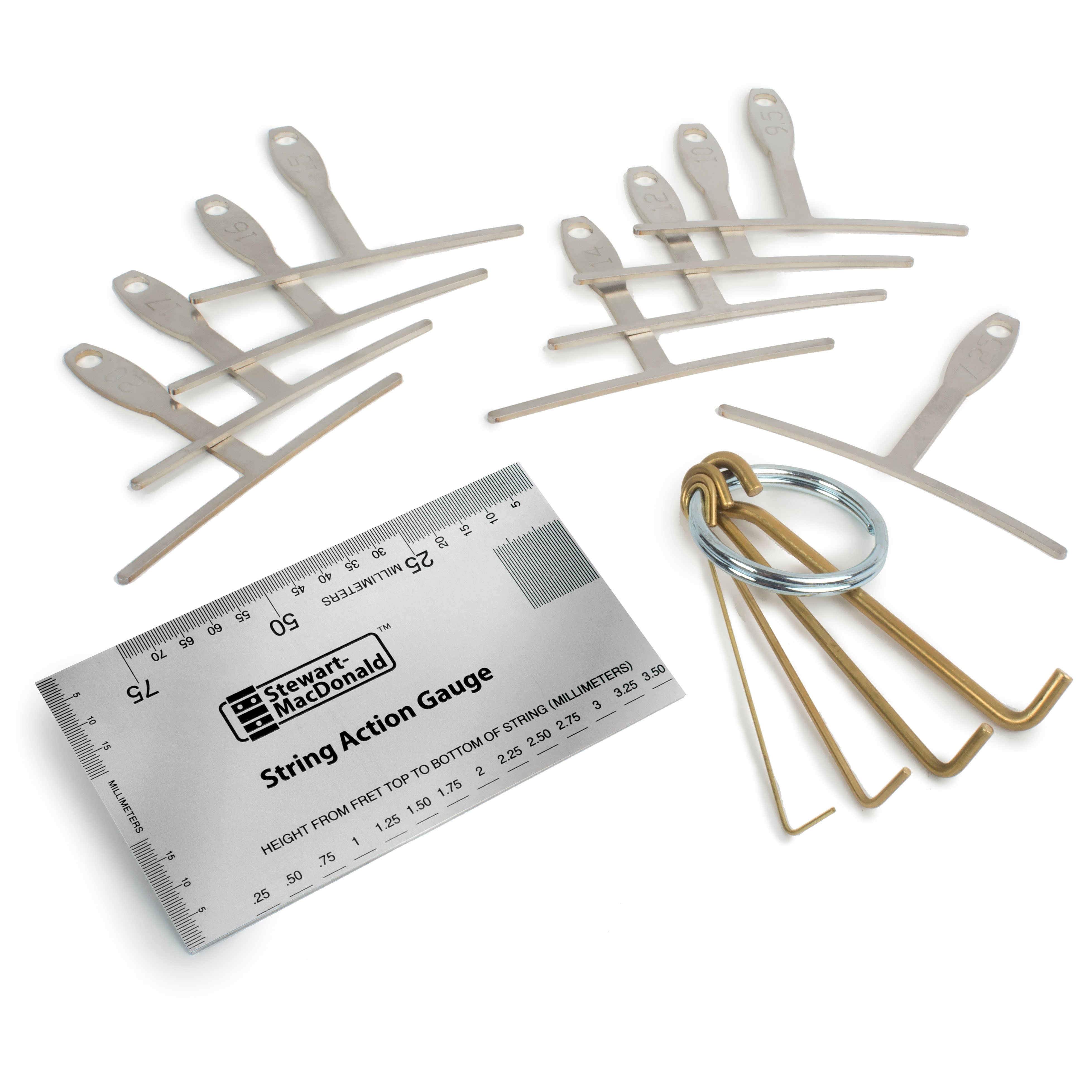 Action Adjustment Set for Electric Guitar, Metric Action Adjustment Set for Electric Guitar, Metric